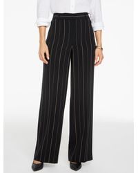 Talbots - Wide Leg Polished Crepe Pants - Lyst