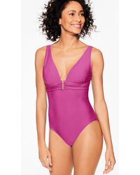 Aqua Club - V-neck One-piece Swimsuit - Lyst