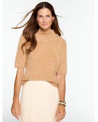Talbots - Brushed Cashmere Mockneck Sweater - Lyst
