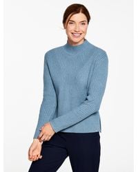 Talbots - Mockneck Nep Sweater - Lyst