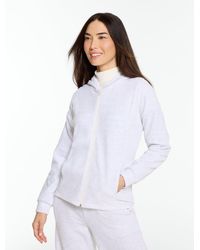 Talbots - Sky Lounge Velour Full-zip Hoodie - Lyst