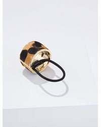 Talbots - Leopard Calf Hair Hair Tie - Lyst