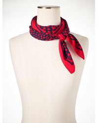 Talbots - Flowing Hearts Square Scarf - Lyst
