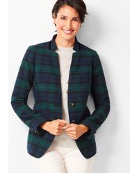 talbots gingham jacket