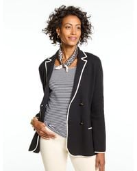 Talbots - Tipped Sweater Blazer - Lyst