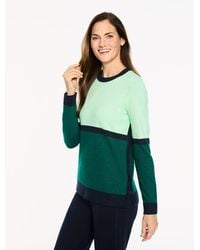 Talbots - Button Hem Crewneck Sweater - Lyst