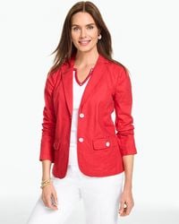 Talbots - Stretch Linen Blazer - Lyst