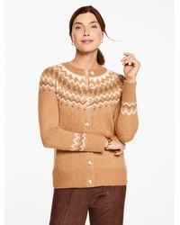 Talbots - Crewneck Cardigan Sweater - Lyst