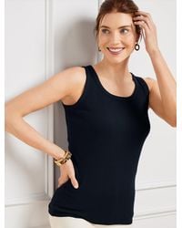 Talbots - Ribbed Sleeveless Tank Top - Lyst