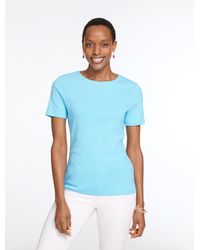 Talbots - Pima Cotton Crewneck T-shirt - Lyst