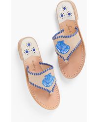 Jack Rogers - For Talbots Shell Embroidered Sandals - Lyst