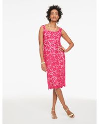 Talbots - Rsvp Floral Lace Sheath Dress - Lyst