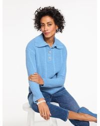 Talbots - Johnny Collar Pullover Sweater - Lyst