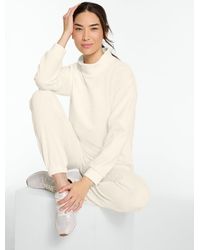 Talbots - Sky Lounge Velour Sparkle Mockneck Pullover Sweater - Lyst