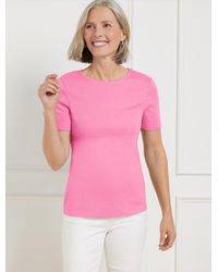 Talbots - Pima Cotton Crewneck T-shirt - Lyst