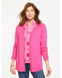 Talbots - V-neck Girlfriend Cardigan Sweater - Lyst