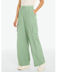 Talbots - Lightweight Woven Stretch Wide Leg Cargo Pants - Lyst