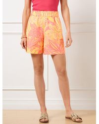 Talbots - Pull-on Washed Linen Shorts - Lyst