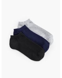 Talbots - Three Pair Ankle Socks - Lyst