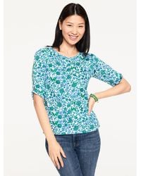 Talbots - Elbow Sleeve Knot Top - Lyst
