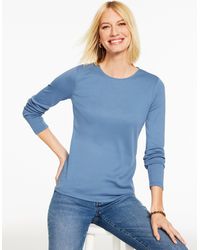 Talbots - Long Sleeve Crewneck T-shirt - Lyst