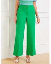 Talbots - Wide Ankle Fresh Poplin Pants - Lyst
