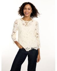 Talbots - Lace Top - Lyst