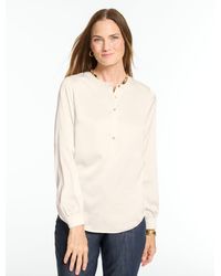 Talbots - Soft Satin Charmeuse Top - Lyst