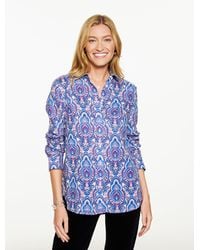 Talbots - Metallic Modern Classic Shirt - Lyst