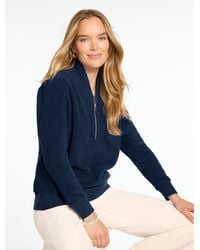 Talbots - Microfleece Quarter-zip Pullover Sweater - Lyst