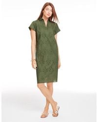 Talbots - Sea Breeze Eyelet Shift Dress - Lyst