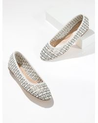 Talbots - Ansly Perforated Nappa Ballet Flats - Lyst
