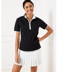 Talbots - Upf 50+ Piqué Half-zip Polo - Lyst