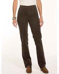 Talbots - Stretch Corduroy Straight Leg Pants - Lyst