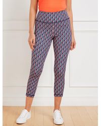 Talbots - Performance Interlock Capri Leggings - Lyst