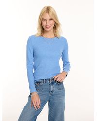 Talbots - Ribbed Long Sleeve Crewneck T-shirt - Lyst