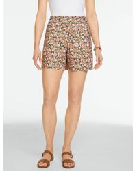Talbots - Washed Linen Pull-on Shorts - Lyst