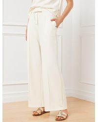 Talbots - Airknit Stretch Wide Leg Pants - Lyst