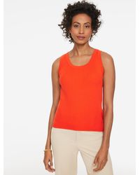 Talbots - Ribbed Scoop Neck Tank Top - Lyst
