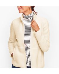 Talbots Polartec® Sherpa Fleece Jacket - White