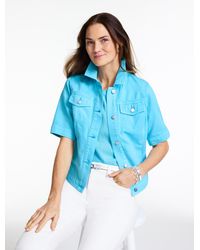 Talbots - Short Sleeve Jean Jacket - Lyst