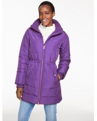 Talbots - Cable Knit Quilted Jacket - Lyst