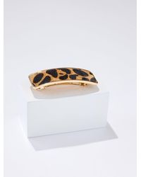 Talbots - Leopard Calf Hair Barrette - Lyst