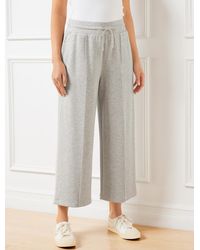 Talbots - Airknit Stretch Wide Crop Pants - Lyst