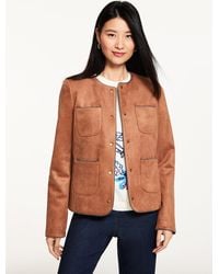 Talbots - Faux Suede Jacket - Lyst