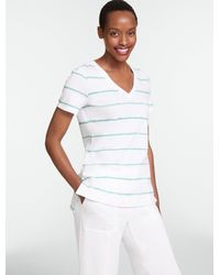Talbots - Supersoft Jersey Short Sleeve V-neck T-shirt - Lyst