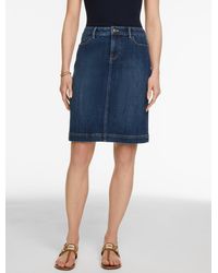 Talbots - Denim A-line Skirt - Lyst