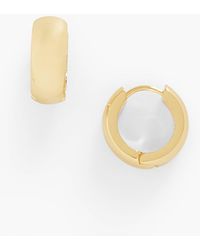 Talbots - Classic Huggie Hoop Earrings - Lyst