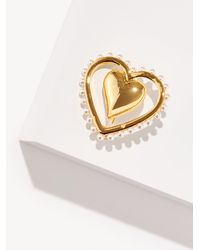 Talbots - Romantic Heart Brooch - Lyst