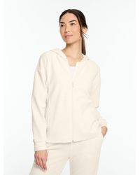 Talbots - Sky Lounge Velour Sparkle Full-zip Hoodie - Lyst